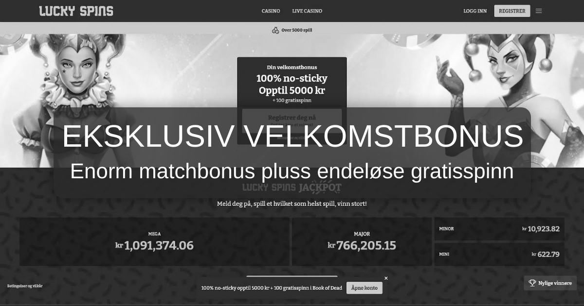 Lucky Spins Casino - Offisiell side i Norge